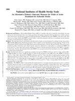 National institutes of health stroke scale an alternative primary outcome measure for trials of acute treatment for ischemic stroke