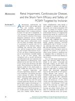 Renal impairment, cardiovascular disease, and the short-term efficacy and safety of PCSK9 targeted by inclisiran