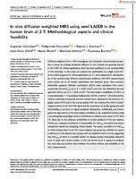 In vivo diffusion-weighted MRS using semi-LASER in the human brain at 3 T