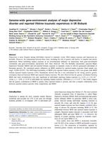 Genome-wide gene-environment analyses of major depressive disorder and reported lifetime traumatic experiences in UK Biobank