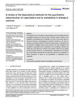 A review of the bioanalytical methods for the quantitative determination of capecitabine and its metabolites in biological matrices