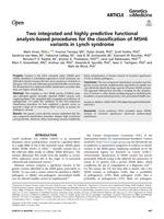 Two integrated and highly predictive functional analysis-based procedures for the classification of MSH6 variants in Lynch syndrome