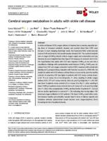 Cerebral oxygen metabolism in adults with sickle cell disease