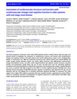 Association of cardiovascular structure and function with cerebrovascular changes and cognitive function in older patients with end-stage renal disease