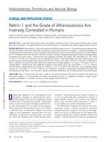 Netrin-1 and the grade of atherosclerosis are inversely correlated in humans