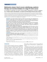 Multicentre study of short-course radiotherapy, systemic therapy and resection/ablation for stage IV rectal cancer