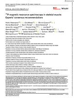 P-31 magnetic resonance spectroscopy in skeletal muscle