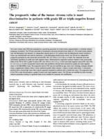 The prognostic value of the tumor-stroma ratio is most discriminative in patients with grade III or triple-negative breast cancer