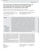 The occurrence of meniscal and chondral injury in two-stage revision anterior cruciate ligament reconstruction