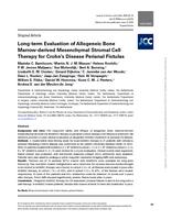 Long-term evaluation of allogeneic bone marrow-derived mesenchymal stromal cell therapy for Crohn's disease perianal fistulas