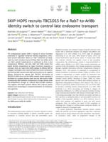 SKIP-HOPS recruits TBC1D15 for a Rab7-to-Arl8b identity switch to control late endosome transport