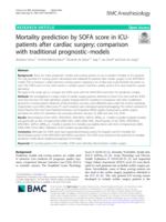 Mortality prediction by SOFA score in ICU-patients after cardiac surgery
