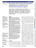 Oncogenic states dictate the prognostic and predictive connotations of intratumoral immune response