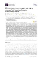 Circulating long noncoding RNA LNC-EPHA6 associates with acute rejection after kidney transplantation