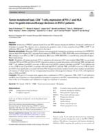 Tumor mutational load, CD8(+) T cells, expression of PD-L1 and HLA class I to guide immunotherapy decisions in NSCLC patients