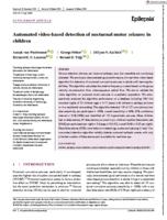 Automated video-based detection of nocturnal motor seizures in children