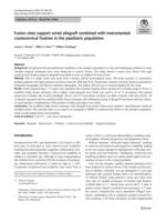 Fusion rates support wired allograft combined with instrumented craniocervical fixation in the paediatric population