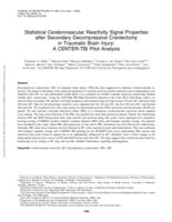 Statistical cerebrovascular reactivity signal properties after secondary decompressive craniectomy in traumatic brain injury