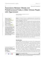 Associations between obesity and multidimensional frailty in older Chinese people with hypertension