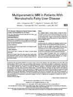Multiparametric MRI in patients with nonalcoholic fatty liver disease