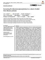 Screening for abnormal glycosylation in a cohort of adult liver disease patients
