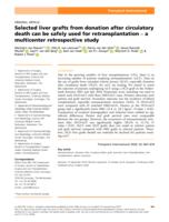 Selected liver grafts from donation after circulatory death can be safely used for retransplantation - a multicenter retrospective study