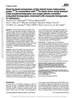 Head-to-head comparison of the hybrid tracer indocyanine green-Tc-99m-nanocolloid with(99m)Tc-Senti-Scint using sentinel node lymphoscintigraphy and single-photon emission computed tomography combined with computer tomography in melanoma