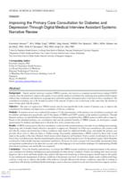 Improving the primary care consultation for diabetes and depression through digital medical interview assistant systems: narrative review