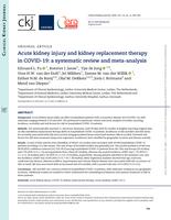 Acute kidney injury and kidney replacement therapy in COVID-19: a systematic review and meta-analysis