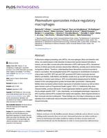 Plasmodium sporozoites induce regulatory macrophages