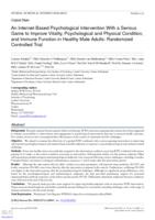 An internet-based psychological intervention with a serious game to improve vitality, psychological and physical condition, and immune function in healthy male adults