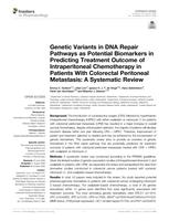 Genetic variants in DNA repair pathways as potential biomarkers in predicting treatment outcome of intraperitoneal chemotherapy in patients with colorectal peritoneal metastasis: a systematic review