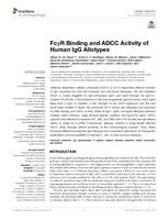 Fc gamma R binding and ADCC activity of human IgG allotypes