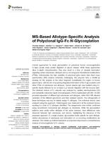 MS-based allotype-specific analysis of polyclonal IgG-FcN-glycosylation