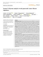 Serum N-glycome analysis reveals pancreatic cancer disease signatures