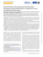 Altered patterns of compositional and functional disruption of the gut microbiota in typhoid fever and nontyphoidal febrile illness