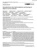 Disturbed brain ether lipid metabolism and histology in Sjogren-Larsson syndrome