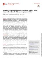 Squalene-tetrahymanol cyclase expression enables sterol-independent growth of saccharomyces cerevisiae