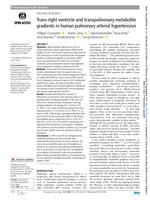 Trans-right ventricle and transpulmonary metabolite gradients in human pulmonary arterial hypertension