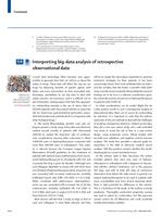 Interpreting big-data analysis of retrospective observational data