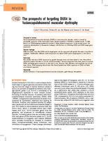 The prospects of targeting DUX4 in facioscapulohumeral muscular dystrophy