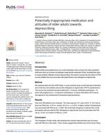 Potentially inappropriate medication and attitudes of older adults towards deprescribing