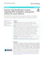 Genome-wide identification of genes regulating DNA methylation using genetic anchors for causal inference