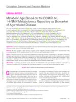 Metabolic age based on the BBMRI-NL H-1-NMR metabolomics repository as biomarker of age-related disease