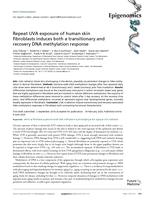 Repeat UVA exposure of human skin fibroblasts induces both a transitionary and recovery DNA methylation response