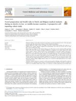 Travel preparation and health risks in Dutch and Belgian medical students during an elective in low- or middle-income countries