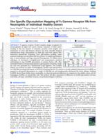 Site-specific glycosylation mapping of Fc gamma receptor IIIb from neutrophils of individual healthy donors