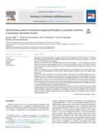 Sex hormones and sex hormone-targeting therapies in systemic sclerosis: a systematic literature review