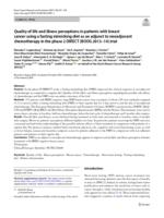 Quality of life and illness perceptions in patients with breast cancer using a fasting mimicking diet as an adjunct to neoadjuvant chemotherapy in the phase 2 DIRECT (BOOG 2013-14) trial