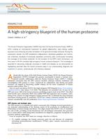 A high-stringency blueprint of the human proteome